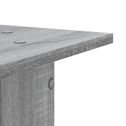 vidaXL Plant Stands 2 pcs Grey Sonoma 30x30x95 cm Engineered Wood