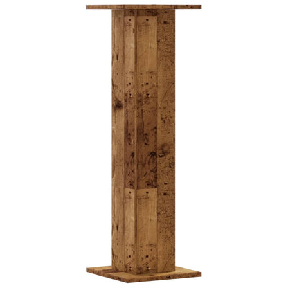 vidaXL Plant Stands 2 pcs Old Wood 30x30x95 cm Engineered Wood