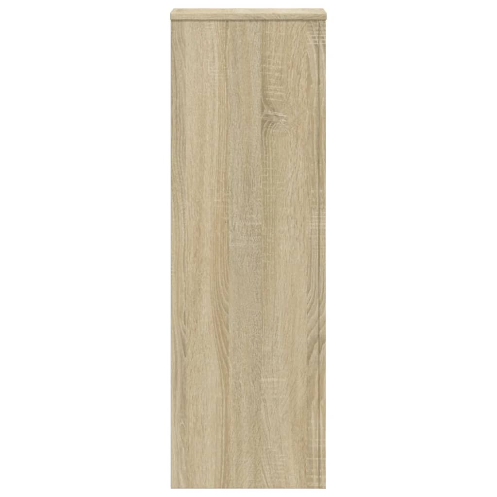 vidaXL Plant Stands 2 pcs Sonoma Oak 33x33x100 cm Engineered Wood