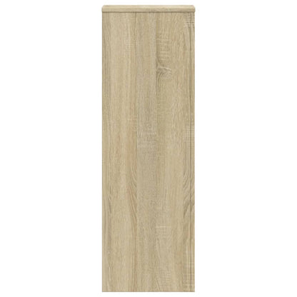 vidaXL Plant Stands 2 pcs Sonoma Oak 33x33x100 cm Engineered Wood