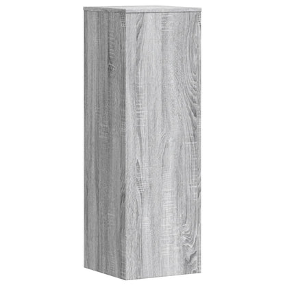 vidaXL Plant Stands 2 pcs Grey Sonoma 33x33x100 cm Engineered Wood
