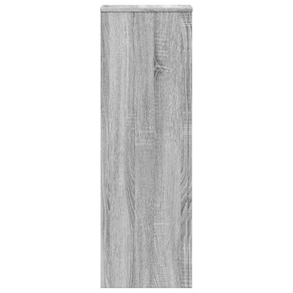 vidaXL Plant Stands 2 pcs Grey Sonoma 33x33x100 cm Engineered Wood