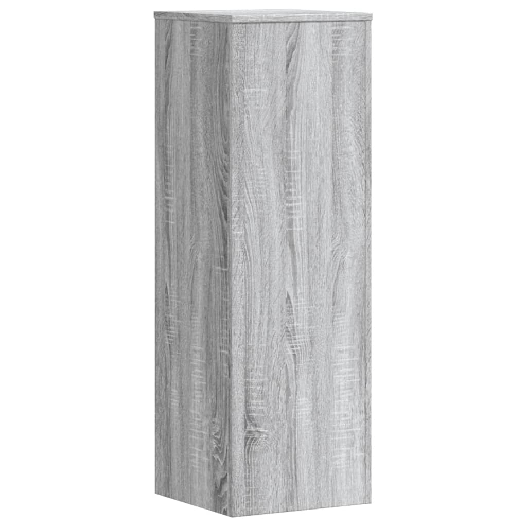 vidaXL Plant Stands 2 pcs Grey Sonoma 33x33x100 cm Engineered Wood