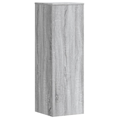vidaXL Plant Stands 2 pcs Grey Sonoma 33x33x100 cm Engineered Wood