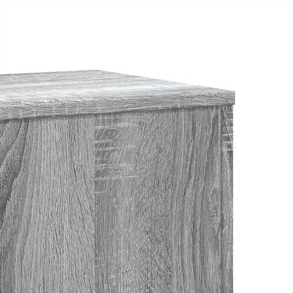 vidaXL Plant Stands 2 pcs Grey Sonoma 33x33x100 cm Engineered Wood