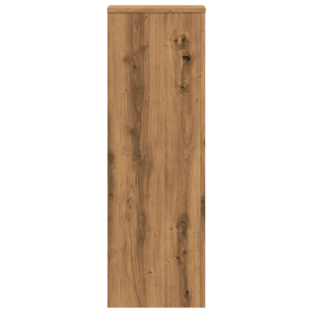 vidaXL Plant Stands 2 pcs Artisian Oak 33x33x100 cm Engineered Wood