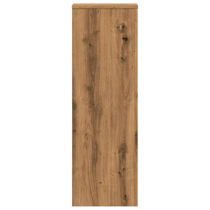 vidaXL Plant Stands 2 pcs Artisian Oak 33x33x100 cm Engineered Wood