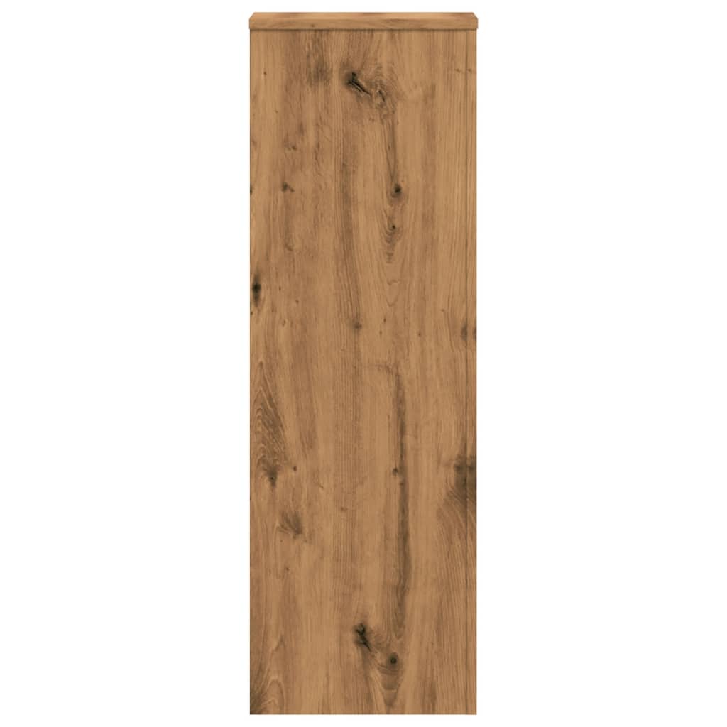 vidaXL Plant Stands 2 pcs Artisian Oak 33x33x100 cm Engineered Wood