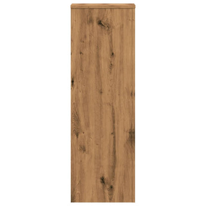 vidaXL Plant Stands 2 pcs Artisian Oak 33x33x100 cm Engineered Wood