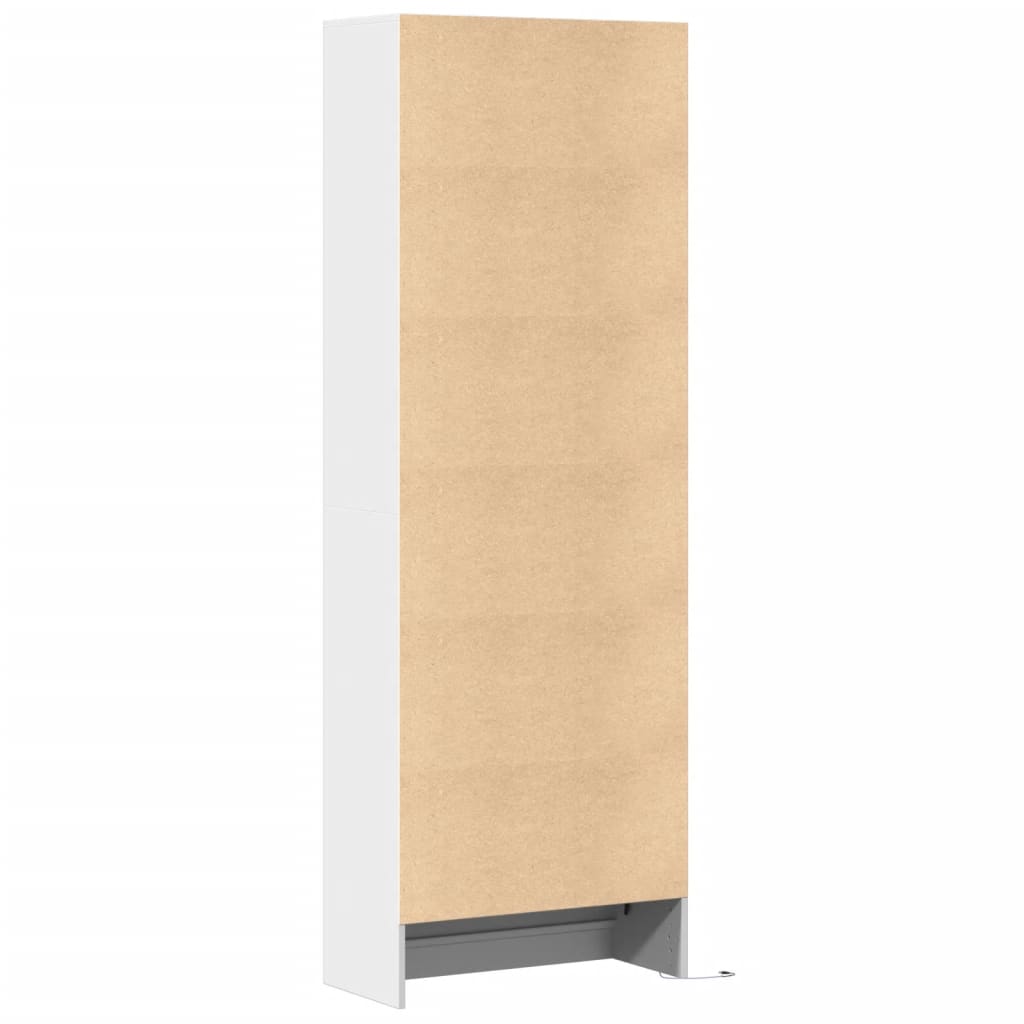 vidaXL Highboard with LED White 69x32.5x200 cm Engineered Wood