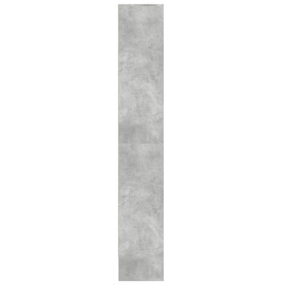 vidaXL Highboard with LED Concrete Grey 69x32.5x200 cm Engineered Wood