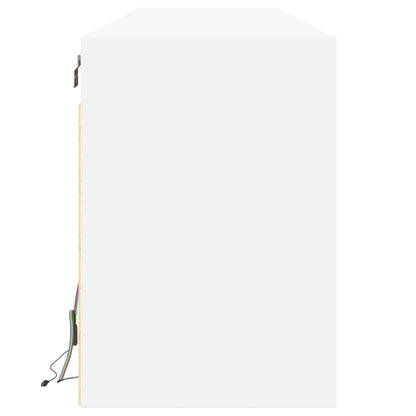 vidaXL TV Wall Cabinet with LED White 180x31x45 cm