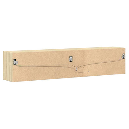 vidaXL TV Wall Cabinet with LED Sonoma Oak 180x31x38 cm