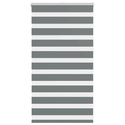 vidaXL Zebra Blind Dark Grey 70x100 cm Fabric Width 65.9 cm Polyester
