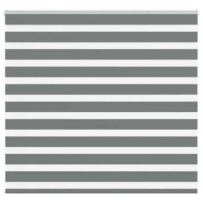 vidaXL Zebra Blind Dark Grey 155x100 cm Fabric Width 150.9 cm Polyester