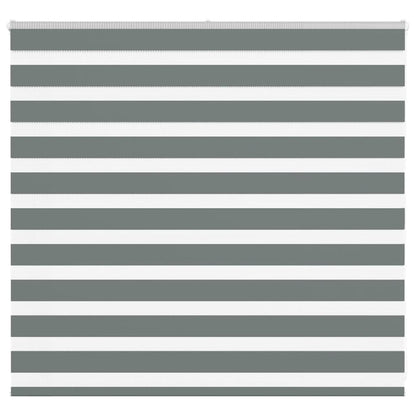 vidaXL Zebra Blind Dark Grey 165x100cm Fabric Width 160.9 cm Polyester