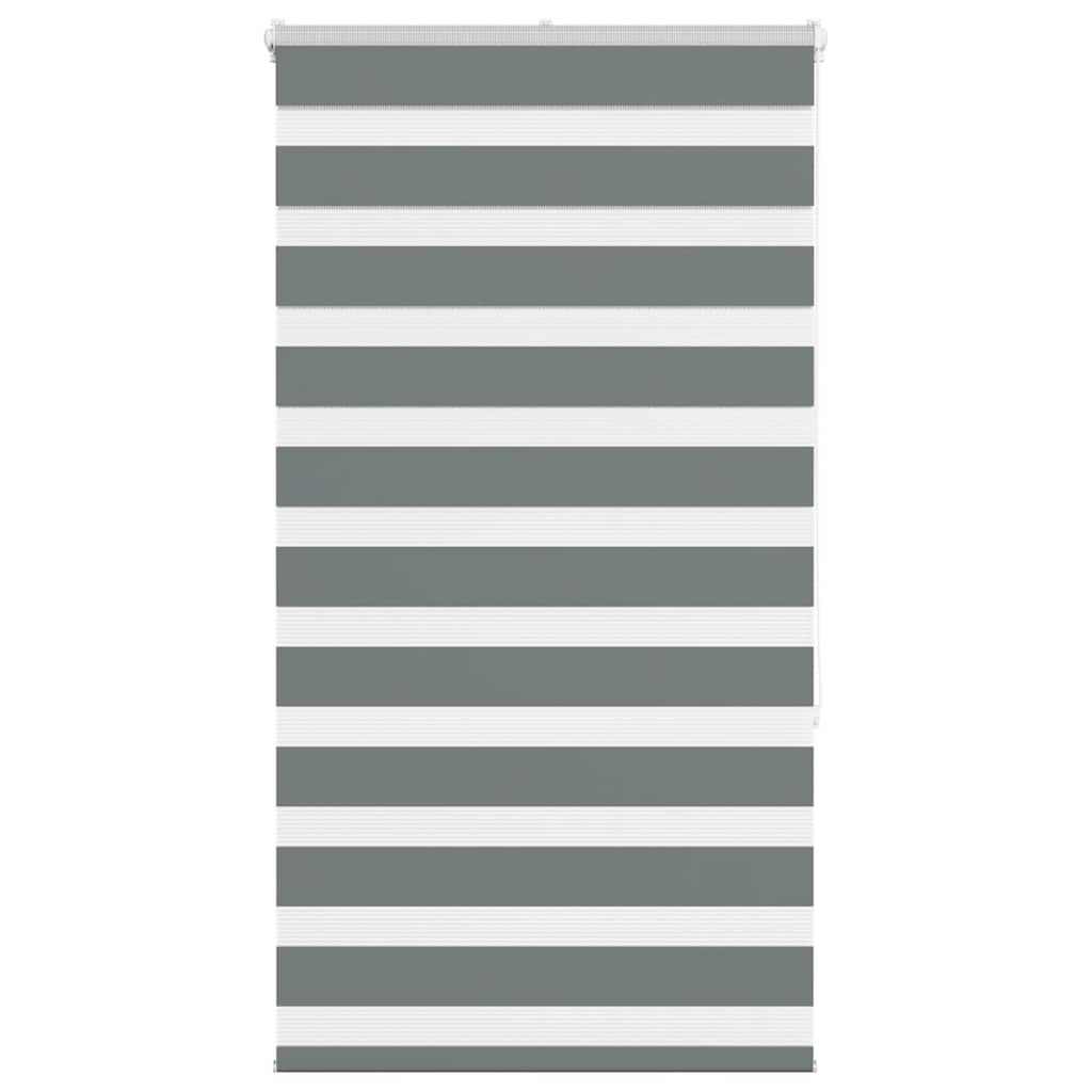 vidaXL Zebra Blind Dark Grey 70x150 cm Fabric Width 65.9 cm Polyester