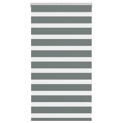 vidaXL Zebra Blind Dark Grey 70x150 cm Fabric Width 65.9 cm Polyester