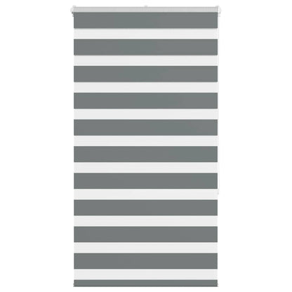 vidaXL Zebra Blind Dark Grey 75x150 cm Fabric Width 70.9 cm Polyester