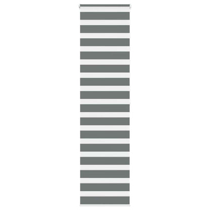 vidaXL Zebra Blind Dark Grey 70x200 cm Fabric Width 65,9 cm Polyester