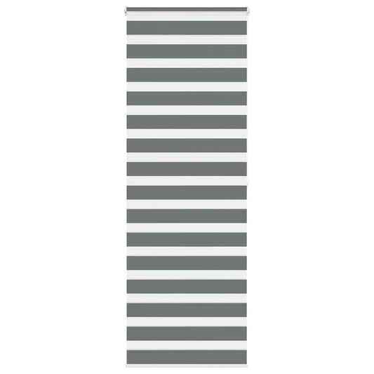 vidaXL Zebra Blind Dark Grey 85x200 cm Fabric Width 80,9 cm Polyester