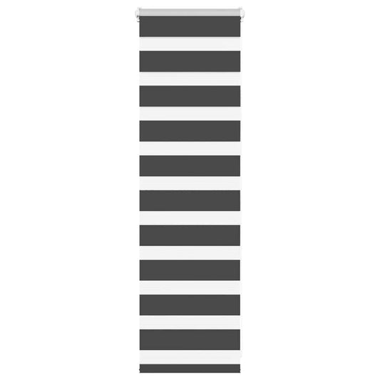 vidaXL Zebra Blind Black 40x100 cm Fabric Width 35,9 cm Polyester