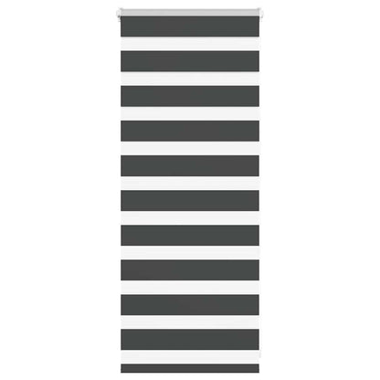 vidaXL Zebra Blind Black 60x100 cm Fabric Width 55.9 cm Polyester