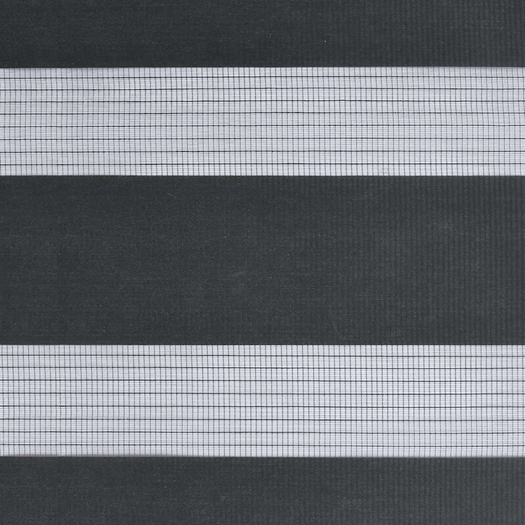 vidaXL Zebra Blind Black 105x100 cm Fabric Width 100,9 cm Polyester