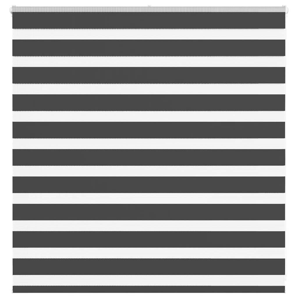 vidaXL Zebra Blind Black 140x100 cm Fabric Width 135,9 cm Polyester