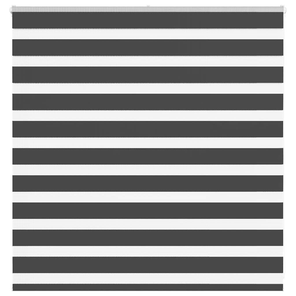 vidaXL Zebra Blind Black 145x100 cm Fabric Width 140,9 cm Polyester