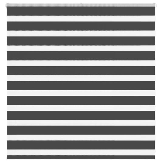 vidaXL Zebra Blind Black 150x100 cm Fabric Width 145,9 cm Polyester