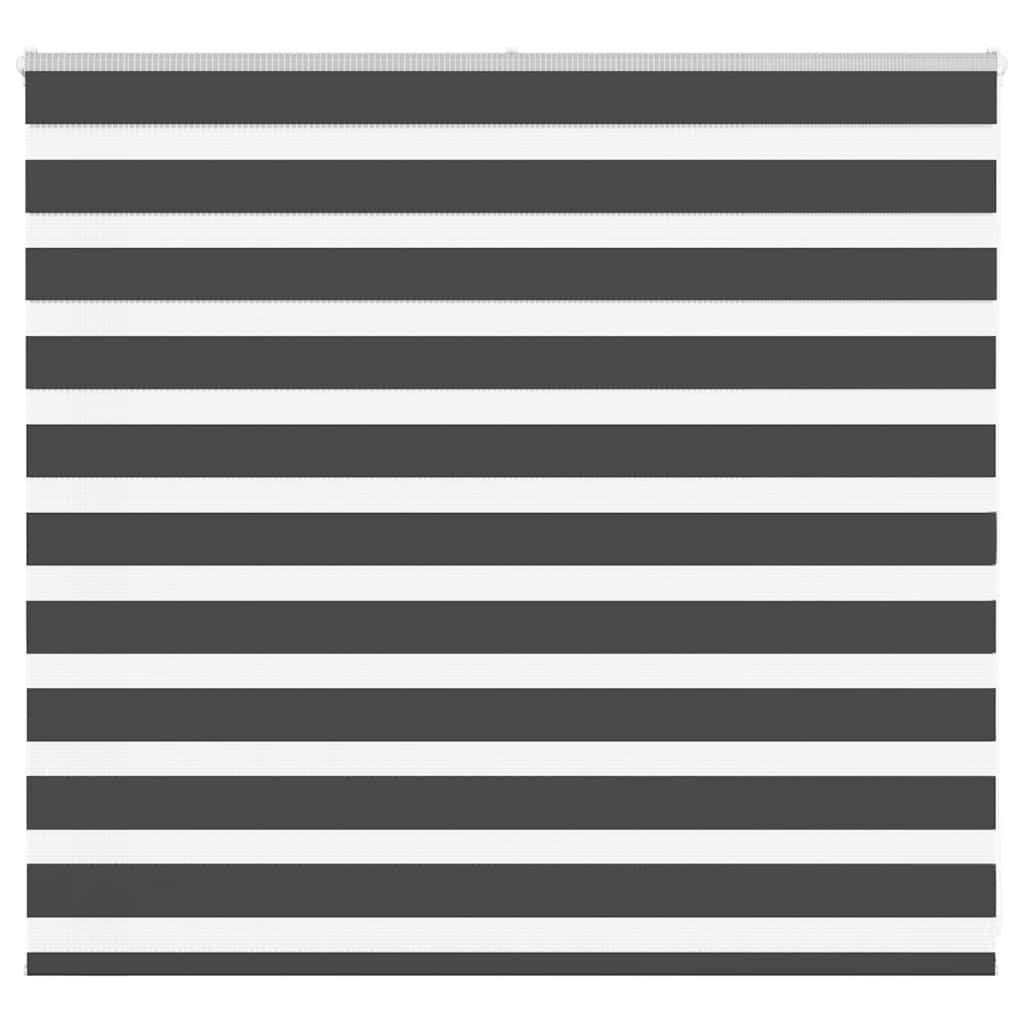 vidaXL Zebra Blind Black 165x100 cm Fabric Width 160.9 cm Polyester