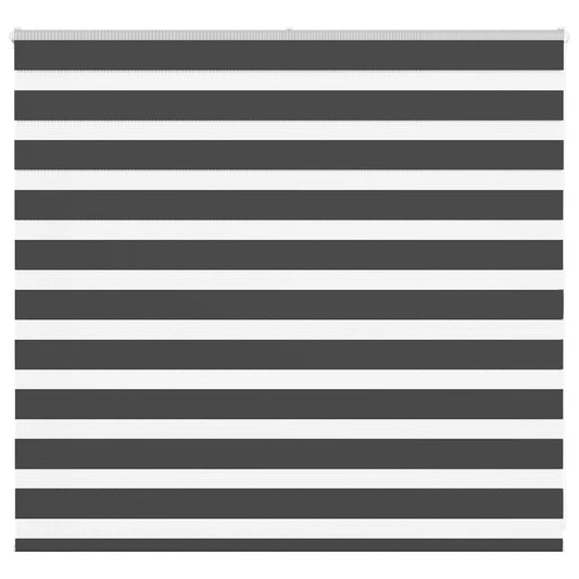 vidaXL Zebra Blind Black 165x100 cm Fabric Width 160,9 cm Polyester