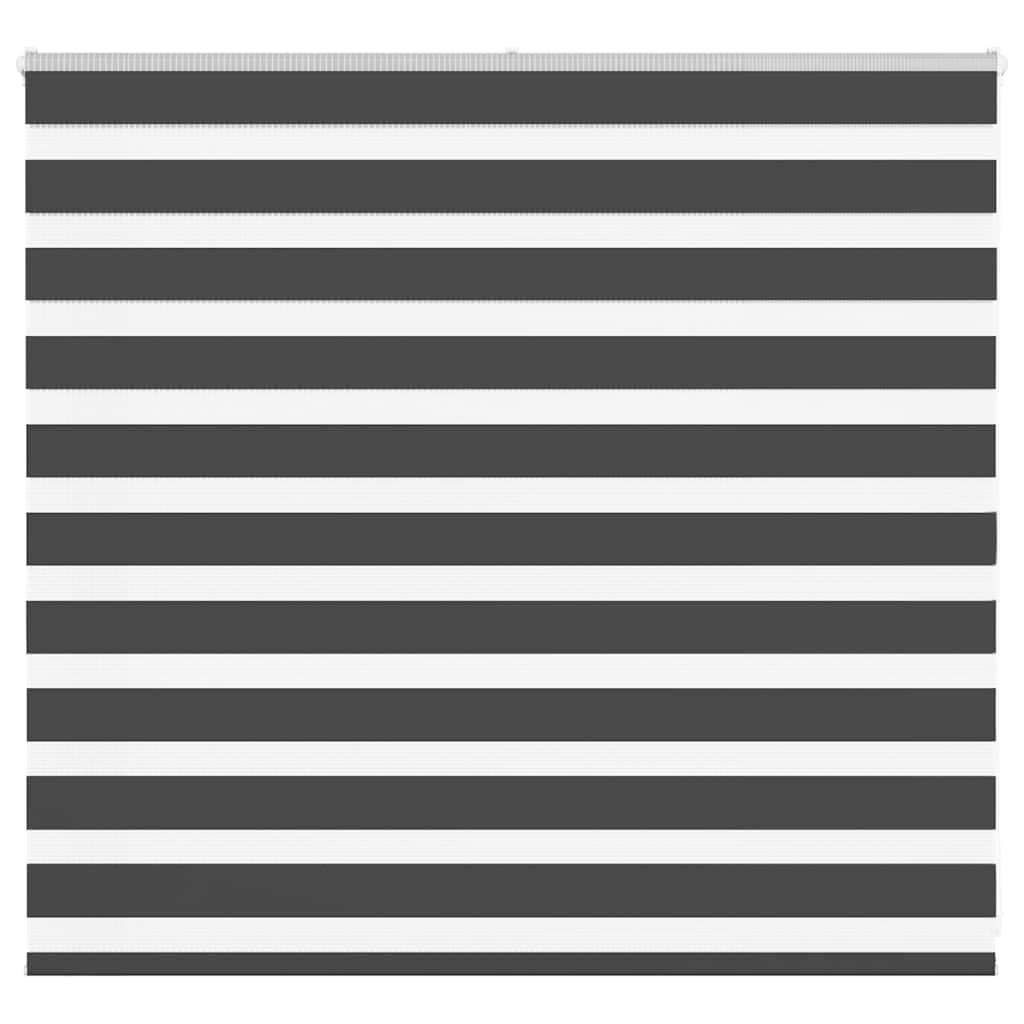 vidaXL Zebra Blind Black 165x100 cm Fabric Width 160.9 cm Polyester