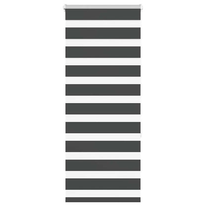 vidaXL Zebra Blind Black 60x150 cm Fabric Width 55.9 cm Polyester