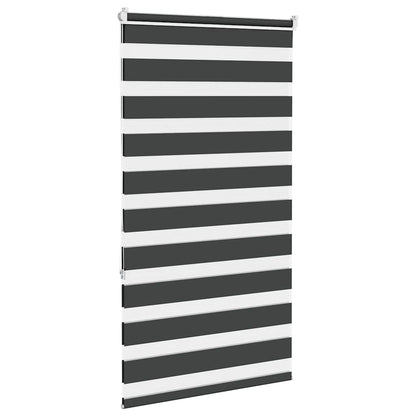 vidaXL Z N/Aebra Blind Black 70x150 cm Fabric Width 65,9 cm Polyester