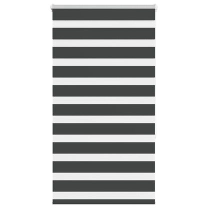 vidaXL Zebra Blind Black 75x150 cm Fabric Width 70.9 cm Polyester