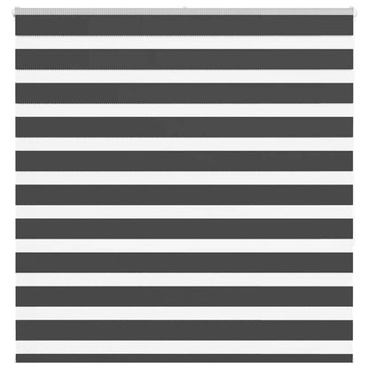 vidaXL Zebra Blind Black 150x150 cm Fabric Width 145.9 cm Polyester