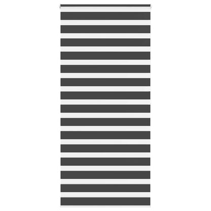 vidaXL Zebra Blind Black 100x200 cm Fabric Width 95,9 cm Polyester