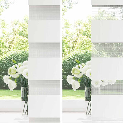 vidaXL Zebra Blind Black 55x230 cm Fabric Width 50.9 cm Polyester