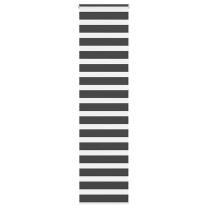 vidaXL Zebra Blind Black 65x230 cm Fabric Width 60,9 cm Polyester