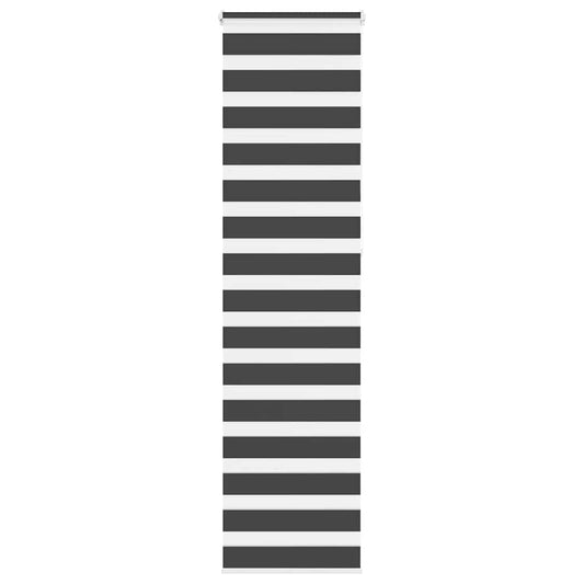 vidaXL Zebra Blind Black 65x230 cm Fabric Width 60,9 cm Polyester