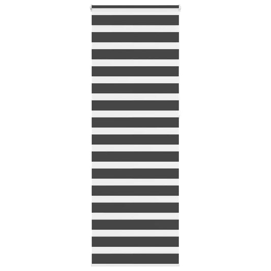vidaXL Zebra Blind Black 85x230 cm Fabric Width 80.9 cm Polyester