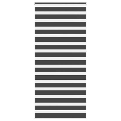 vidaXL Zebra Blind Black 100x230 cm Fabric Width 95,9 cm Polyester