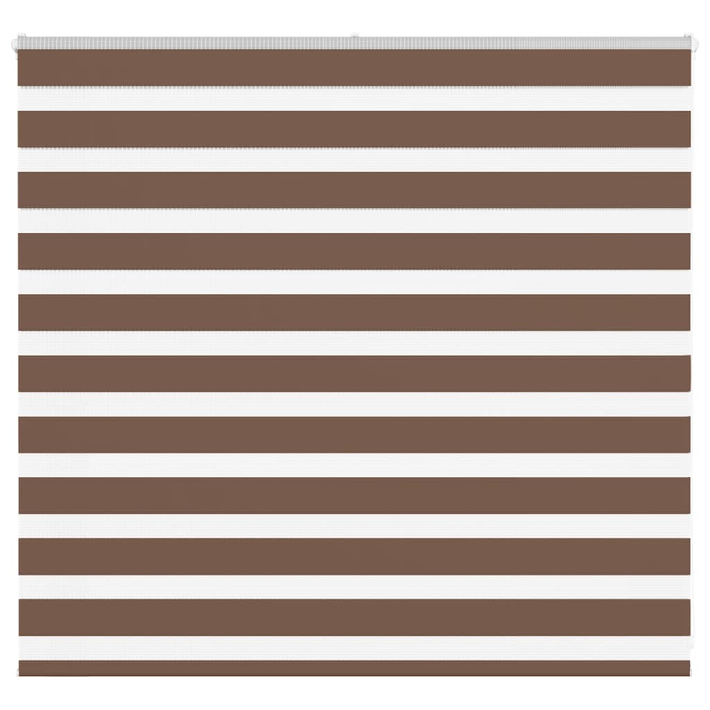 vidaXL Zebra Blind Brown 160x100 cm Fabric Width 155,9 cm Polyester