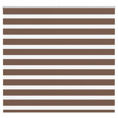 vidaXL Zebra Blind Brown 165x100 cm Fabric Width 160.9 cm Polyester