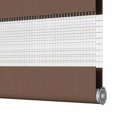 vidaXL Zebra Blind Brown 40x150 cm Fabric Width 35,9 cm Polyester