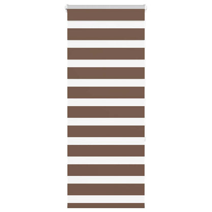 vidaXL Zebra Blind Brown 60x150 cm Fabric Width 55,9 cm Polyester