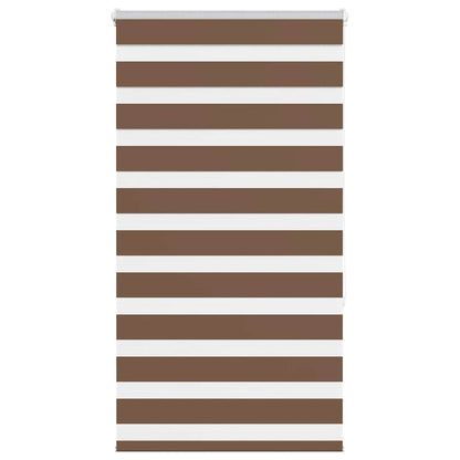 vidaXL Zebra Blind Brown 90x150 cm Fabric Width 85,9 cm Polyester
