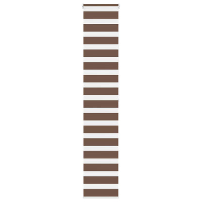 vidaXL Zebra Blind Brown 45x200 cm Fabric Width 40,9 cm Polyester